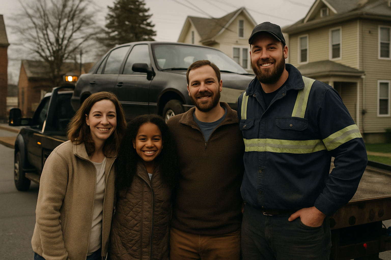 Vehicle donation moment in Wilkes-Barre